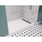 Anzzi 60in x 32in Double Threshold Shower Base - White - Base Series SB-AZ302R SB-AZ303R - alternate 8