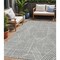 Homeroots 5' X 8' Gray And Ivory Abstract Washable Indoor Outdoor Area Rug 594936 - alternate 1