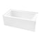 Kingston Brass 60" Acrylic Rectangular 3-Wall Alcove Tub w/ Anti-Skid Surface, Left Hand Drain Hole, Glossy White VTAP6031L22T - alternate 5