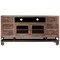 Homeroots 76" Brown Solid Wood Cabinet Enclosed Storage Distressed TV Stand 528716 - alternate 1