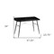 Homeroots 47" Black and White Wood and Metal Parsons Computer Desk 489980 - alternate 5