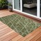 Homeroots 3' X 5' Green Abstract Washable Non Skid Indoor Outdoor Area Rug 559643 - alternate 1