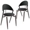 Leisuremod Venice Collection Modern Dining Chair In Black in Black, 2PK VC49BL2 - alternate 10