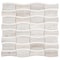 Apollo Tile Mirage 12x12 Warm Beige White Marble Mosaic Floral Wall and Floor Tile (5.04 sq ft/case), 5PK APLSAH88W03A - alternate 5