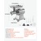 Vevor Commercial Meat Grinder 750W 9.2 Lbs/Min Capacity #12 Electric Meat Mincer HC-12D - alternate 6