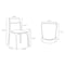 Manhattan Comfort Moderno Vegan Leather Wood Dining Chair in Saddle - Set of 2 DC070-SD - alternate 7