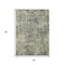 Homeroots 3' X 5' Pewter And Beige Abstract Washable Indoor Outdoor Area Rug 630531 - alternate 6