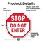 Signmission Stop Do Not Enter, 10 Inch X 10 Inch, Vinyl Decal OC-D-10-47 - alternate 4