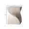 Leisuremod Onyx Twisted Square Fiberstone Side Table, Tree Bark Texture, Fully Assembled OST14CR - alternate 10
