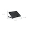 Homeroots Black Adjustable Under Desk Ergonomic Foot Rest 473005 - alternate 2