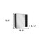 Homeroots 20" Black Wood Floating Single Door Bathroom Vanity And Medicine Cabinet With Mirror 543587 - alternate 6