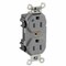Leviton Straight Blade Receptacle, 5-15R, 15 A, 125V AC, Surface Mount, Self-Grounded M8200-PLG - alternate 1