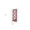 Homeroots Red Wood Hanging Dimensional Sculpture 274566 - alternate 5