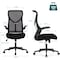 Simple Deluxe Ergonomic Computer Mesh Chair with Flip-up Armrests, Lumbar Support, Backrest for Home Office 3A88FNCHAIRC3699BK01 - alternate 6