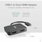 Plugable Technologies PLUGABLE USB C TO HDMI ADAPTER FOR DUAL MONITORS, 4K 60HZ USB C HUB FOR WINDOWS USBC-MSTH2 - alternate 10