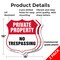 Signmission Private Property Shield Sign No Trespass, 18 inch X 18 inch, Plastic Sign, 2PK SHI-P-2PACK-18-454 - alternate 5