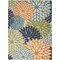 Homeroots 10' X 14' Blue And Green Indoor Outdoor Area Rug 521639 - alternate 1
