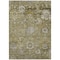 Homeroots 9' X 12' Brown Green And Gray Floral Washable Indoor Outdoor Area Rug 604070 - alternate 9