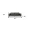 Homeroots 87" Dark Gray Sofa With Black Legs 480930 - alternate 7