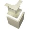 Legrand External Elbow Raceway, 4000 Series, 1 Channel, 4-3/4 in W, 1-1/2 in H, 5 in L, Ivory V4018 - alternate 1