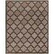 Homeroots 8' X 10' Dark Brown And Light Brown Trellis Indoor Outdoor Area Rug 551110 - alternate 1