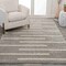 Jonathan Y Alaro Berber Stripe Shag Gray/Ivory 3 ft. x 5 ft. Area Rug MOH402B-3 - alternate 1