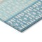 Homeroots 8' X 10' Teal Blue Aqua And Ivory Geometric Washable Indoor Outdoor Area Rug 613876 - alternate 9