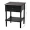 Baxton Studio Braith Farmhouse Black Spindle Wood 1-Drawer Nightstand 258-14208-ZORO - alternate 10
