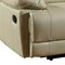 Homeroots 65in Beige Faux Leather Manual Reclining Love Seat 329413 - alternate 5