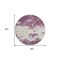 Homeroots 8' Eggplant Gray And Ivory Round Abstract Washable Indoor Outdoor Area Rug 599480 - alternate 6