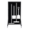 5S Supplies Housekeeping Shadow Board Broom Station V10, Black / White, Broom, No Text HSB-V10-BLACK/WHITE-BO-NO TEXT - alternate 1