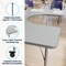 Flash Furniture Commercial Adjustable Height Horseshoe Activity Table with Locking Casters-Gray XU-A6066-HRSE-GRY-T-A-CAS-GG - alternate 9