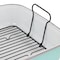 Martha Stewart 18 Inch Enamel on Steel Roasting Pan in Mint with Roasting Rack 129154.02 - alternate 5