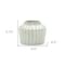 Homeroots 6" Ivory Ribbed Round Terracotta Table Vase 516244 - alternate 4