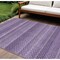 Homeroots 8' X 10' Lavender And Purple Striped Washable Indoor Outdoor Area Rug 610603 - alternate 1