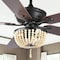 Jonathan Y Erin 52" 3-Light Rustic Farmhouse Iron/Wood Bead Mobile-App/Remote-Controlled LED Ceiling Fan, Black/ JYL9618B - alternate 16