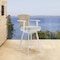 Homeroots 40" Gray Metal Swivel Outdoor Counter Height Bar chair with Footrest 571172 - alternate 8