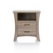 Homeroots 24" Brown Two Drawers Nightstand 286120 - alternate 1
