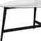 Homeroots 50" Clear And Black Glass And Steel Oval Coffee Table 520968 - alternate 9