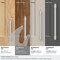 Amerock Destine 3-3/4 in 96 mm Center-to-Center Satin Nickel Cabinet Pull BP36858G10 - alternate 5