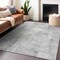 Homeroots 5' X 8' Gray And Silver Geometric Washable Indoor Outdoor Area Rug 618590 - alternate 9
