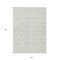 Homeroots 8' X 10' Ivory And Beige Geometric Washable Indoor Outdoor Area Rug 595748 - alternate 8