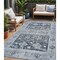 Homeroots 5' X 8' Blue And Denim Blue Aztec Washable Indoor Outdoor Area Rug 616593 - alternate 1