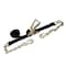 Tie 4 Safe 2'' x 40' Ratchet Tie Downs w/ Chain Extension WLL: 3,333 lbs. Black RT04C-540-F87-BLK-C - alternate 1