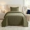 Lavish Home 2-Piece Twin Quilt Set Twin Bedspread and Pillow Sham with Embossed Diamond Pattern, Green 66-001-TG - alternate 9