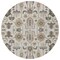 Homeroots 8' Ivory Beige And Taupe Round Oriental Washable Indoor Outdoor Area Rug 582088 - alternate 8