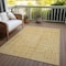 Homeroots 5' X 8' Gold And Ivory Geometric Washable Indoor Outdoor Area Rug 600823 - alternate 7