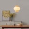 Vidalite Hikari 1-Light Pendant with Woven Bamboo & White Fabric Shade, Adjustable Hanging Height CE1009197 - alternate 6