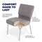 Flash Furniture Gray Fabric Church Chair, PK4 4-XU-CH0221-GY-SV-GG - alternate 9