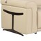 Homeroots Beige Italian Leather Modular L Shaped Seven Piece Corner Sectional With Console 534849 - alternate 9